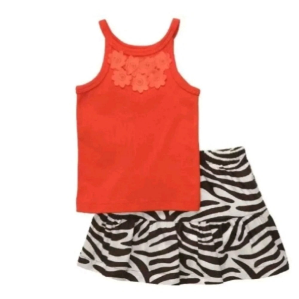 Carter's Two-Piece Zebra Print Skirt Set 6 9 18 Mo